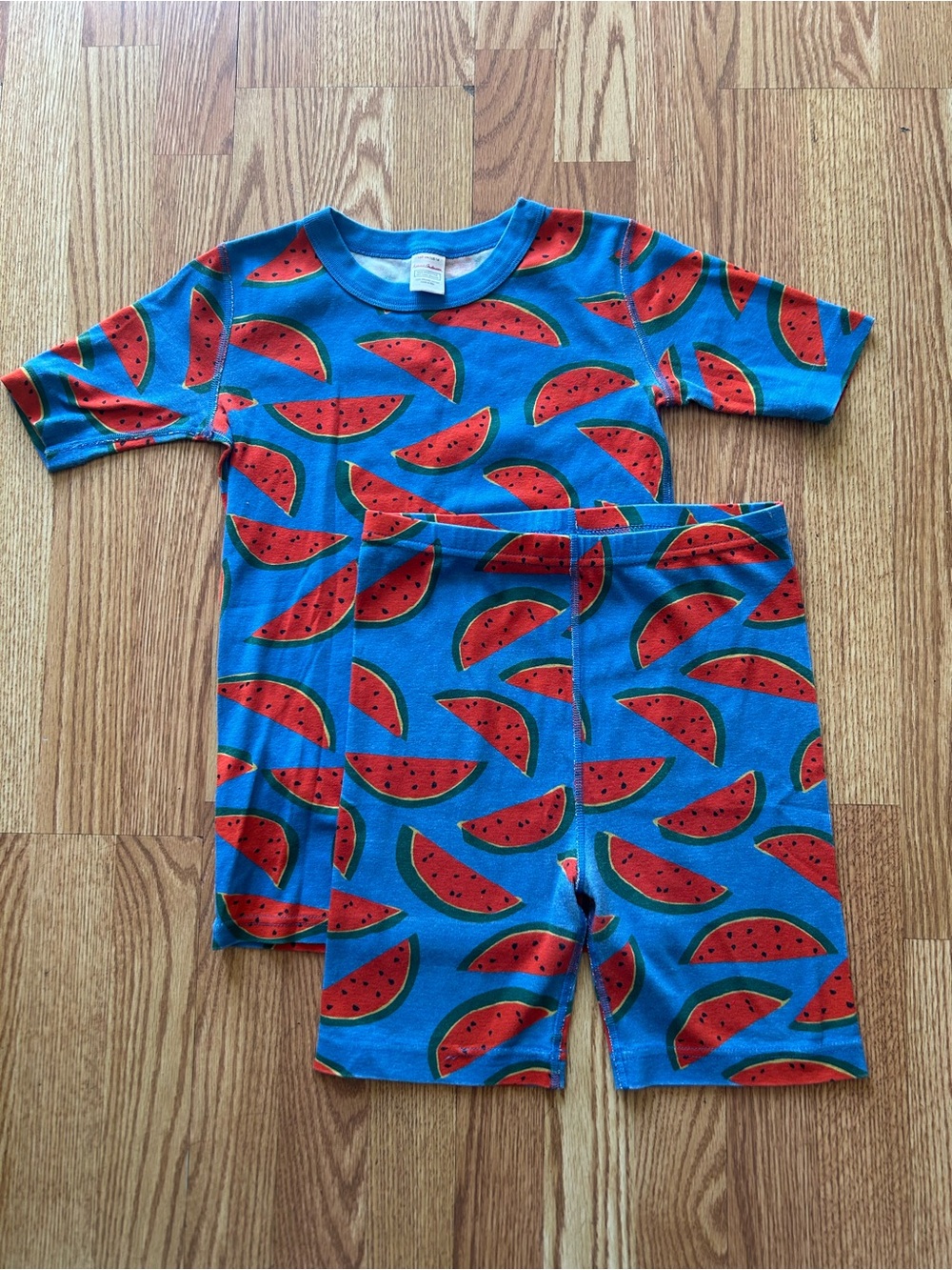 Hanna Andersson Blue Watermelon Print Pajama Set Size 160/US14